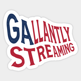 The Gallantly Streaming flag Sticker